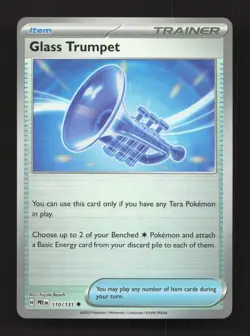Glass Trumpet 110/131/131 Uncommon SV: Prismatic Evolutions Pokemon Poke Ball NM - Image 1