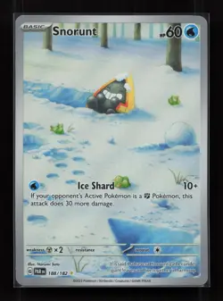 Snorunt 188/182 Illustration Rare Paradox Rift Pokemon Near Mint - Image 1