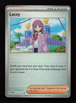 Lacey 114/131 Uncommon Prismatic Evolutions Poke Ball Pokemon Near Mint - Image 1