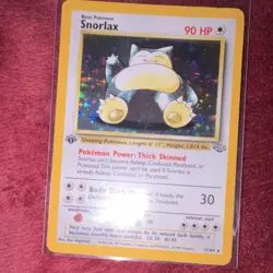Pokemon Snorlax 1st Edition Holo Rare Jungle 11/64 - Image 5