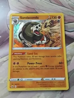Sandaconda 110/202 Holo Rare Sword & Shield Base Set Pokemon Cards TCG Near Mint - Image 1