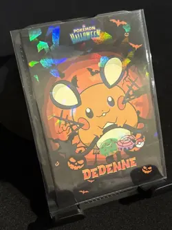Rare Pokemon Halloween Full Art Dedenne Card Database Low Pop Card 🎃 - Image 1