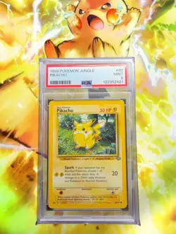 1999 Pokemon Jungle 60 Pikachu PSA 9 - Image 1