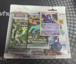 Pokemon TCG 2009 Platinum Arceus/Mysterious Treasures 3 Pack Blister Sealed - Image 1
