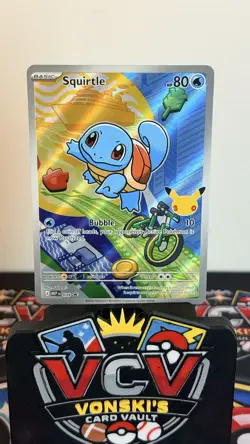 Squirtle First Partner Illustration Promo Full Art Holo 037 Pokemon TCG - Image 1