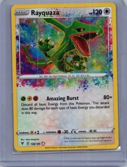 Rayquaza SWSH04: Vivid Voltage 138/185 Pokemon TCG Amazing Rare - Image 1