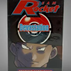 Pokemon Team Rocket Devastation Theme Deck Factory Sealed WOTC Vintage TCG - Image 1