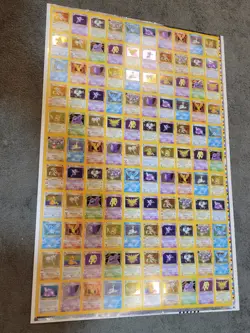 Pokemon TCG Fossil Uncut Sheet 1999 Dragonite Zapdos Articuno K.B Toys Gen 1 - Image 2