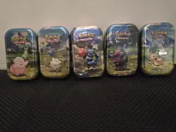 Pokemon TCG Ascended Heroes Mini Tins Art Set 5 Tins Factory Sealed - Image 1