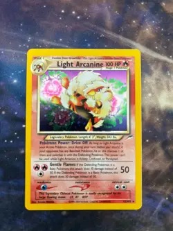 Pokemon 2000 Neo Destiny Light Arcanine #12/105 LP+ Vintage Card - Image 1