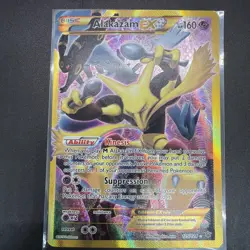 Alakazam EX Full Art Secret Rare 125/124 Fates Collide Holo Pokemon Card - Image 1