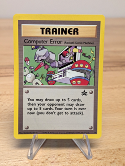 2000 Wotc Black Star Promo Computer Error Pokemon #16 LP - Image 1