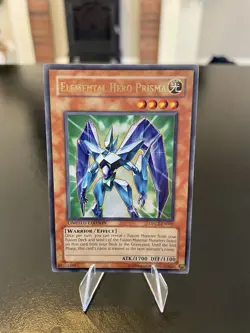 Yugioh Elemental Hero Prisma Limited Edition Ultra Rare DPCT-EN002- W/HOLO BLEED - Image 1