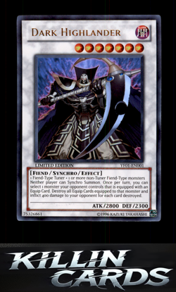Dark Highlander YF01-EN001 Ultra Rare Yu-Gi-Oh! 5D's Manga Promotional Cards YuG - Image 1