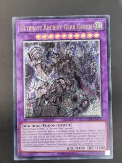 YUGIOH ULTIMATE ANCIENT GEAR GOLEM ULTIMATE RARE NEAR MINT LODT-EN043 - Image 1