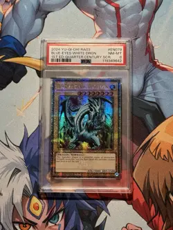 2024 YU-GI-OH! Blue-Eyes White Dragon (Quarter Century SCR) RA03-EN079 PSA 8 - Image 4