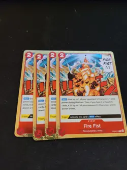 4x OP05-019 R Fire Fist One Piece - Image 1