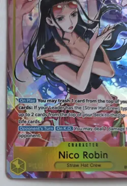 One Piece OPTCG English Nico Robin EB03-055 SR* Alternate Art - NM - Image 4
