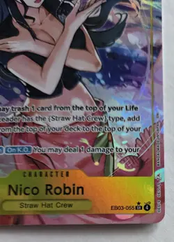 One Piece OPTCG English Nico Robin EB03-055 SR* Alternate Art - NM - Image 5
