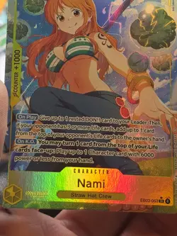 One Piece Card Game EB03 Heroines Edition Nami SR Alt Art EB03-053 English NM - Image 4