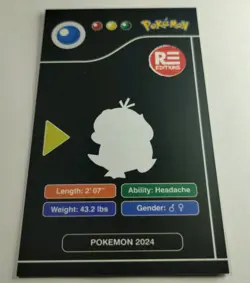 Psyduck 2024 Pokedex Pokemon Card Regular Finish non-TCG - Image 4