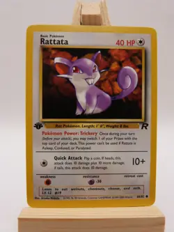 Pokemon 1st Edition Card - Rattata 66/82 (Team Rockets Set) - Image 1