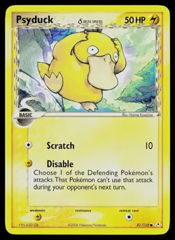 Pokemon Card - Psyduck (Delta Species) Holon Phantoms 81/110 Common - Image 1