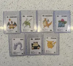 1998 KFC Pokemon Mini Cards Set Lot Charizard Snorlax Pikachu Dragonite + More - Image 1