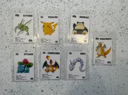 1998 KFC Pokemon Mini Cards Set Lot Charizard Snorlax Pikachu Dragonite + More - Image 2