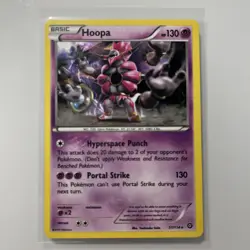 Pokemon Hoopa Cracked Ice XY Steam Siege Holo Card 51/114 Rare LP - Image 1