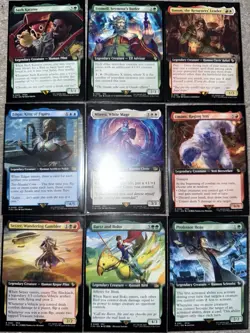 Final Fantasy Magic MGT Lot Of 9 Extended Art Rare Cards *MINT* - Image 1
