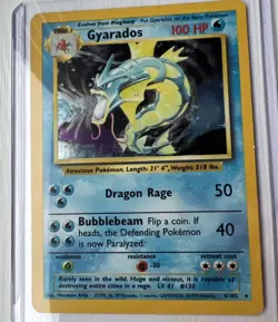 Pokemon Gyarados Holo Card 6/102 Base Set #2 - Image 1