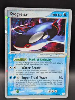 Kyogre Ex 94/101 Hidden Legends 2004 Pokemon TCG Card Rare - Image 1