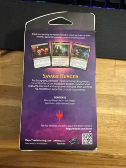 Magic The Gathering Brawl Deck Savage Hunger NEW Sealed - Image 2