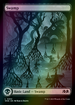 MTG Swamp (264) Full Art Foil ** Wilds of Eldraine ** English - Image 1