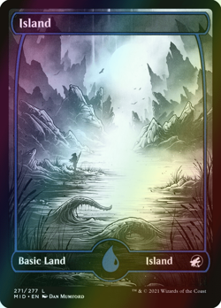 MTG Island (271) Showcase Full Art Foil ** Innistrad: Midnight Hunt ** English - Image 1