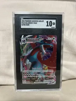Pokemon Salamence Vmax Darkness Ablaze 144/189 SGC 10 GEM MINT - Image 1