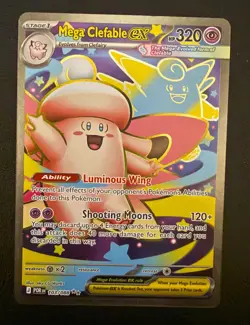 Pokemon TCG: MEGA CLEFABLE ex Full Art Ultra Rare #103/088 – ME03 Perfect Order - Image 1