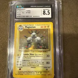 Magneton 9/102, Base Set Unlimited Holo 1999 - CGC 8.5 NM/MINT+ Pokemon Card 🧲 - Image 1
