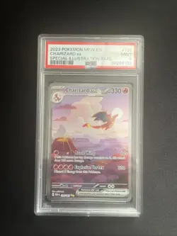 Pokemon TCG Charizard EX 199/165 Scarlet & Violet 151 PSA 9 - Image 1