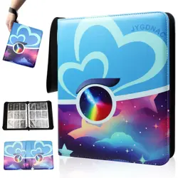 Card Binder 9 Pocket,900 Double Sided Pockets with 50 Removable Sleeves,Sturd... - Image 1