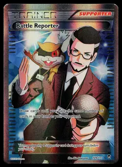 Pokemon Battle Reporter Full Art XY - Furious Fists 109/111 Ultra Rare Holo - Image 1