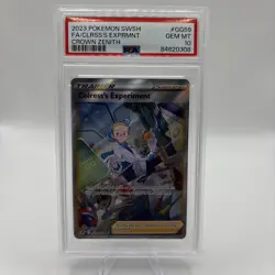 PSA 10 Colress's Experiment GG59/GG70 Crown Zenith Pokemon Card GEM MINT - Image 1