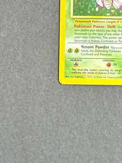 Venomoth 13/64 Holo Rare - Jungle Set 1999 - Vintage Pokemon TCG - MP - Image 3