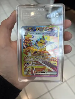 TAG 10 Pokemon TCG Jolteon EX SAR 209/187 Terastal Festival EX Japanese - Image 1