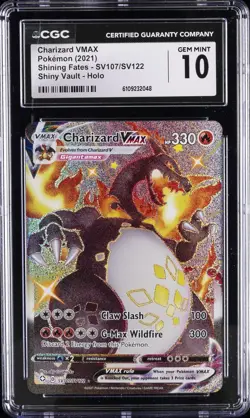2021 POKEMON SHINING FATES SHINY VAULT - HOLO CHARIZARD VMAX CGC 10 GEM MINT - Image 1