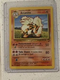 Pokemon TCG Arcanine Base Set 2, Unlimited Uncommon Card 33/130 - Image 1