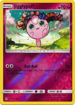 Jigglypuff - 134/214 - Common - Reverse Holo NM, English Pokemon Unbroken Bonds - Image 1