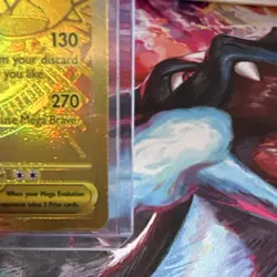 Pokemon Mega Lucario EX 188/132 Me01: Mega Evolution Holo Full Art Rare - Image 3