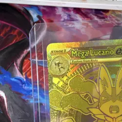 Pokemon Mega Lucario EX 188/132 Me01: Mega Evolution Holo Full Art Rare - Image 5